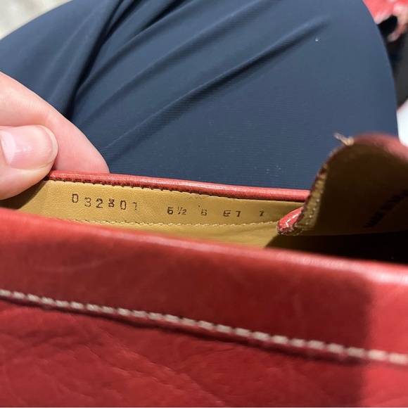 Red Leather Women's Cole Haan Loafers - Picture 7 of 7